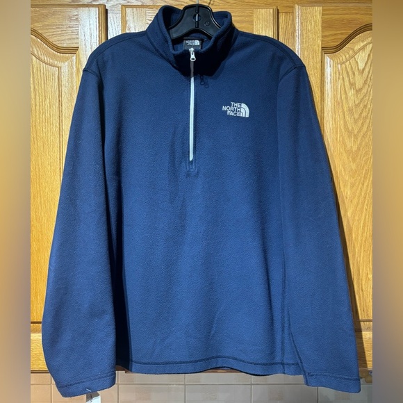 The North Face Dark Blue Zip-Up Sweater - Picture 1 of 5